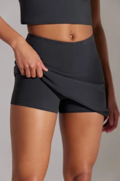 Oh Polly Women'S Clothing Sale - $65 And Under | Women'S Clothing Sale - $40 And Under^A-Line Mini Skort in Washed Black WashedBlack