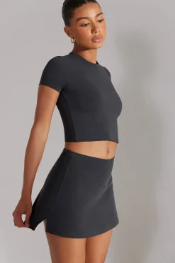Oh Polly Women'S Clothing Sale - $65 And Under | Women'S Clothing Sale - $40 And Under^A-Line Mini Skort in Washed Black WashedBlack