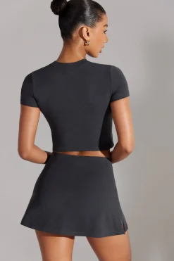Oh Polly Women'S Clothing Sale - $65 And Under | Women'S Clothing Sale - $40 And Under^A-Line Mini Skort in Washed Black WashedBlack