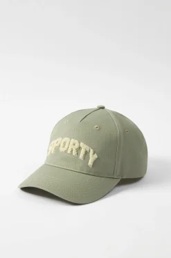 Oh Polly Women'S Clothing Sale - $65 And Under | Women'S Clothing Sale - $40 And Under^Appliqué Baseball Cap in Mineral