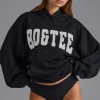 Oh Polly Tracksuits | Sweatshirts^Appliqué Oversized Hoodie in Black