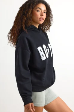 Oh Polly Tracksuits | Sweatshirts^Appliqué Oversized Hoodie in Black