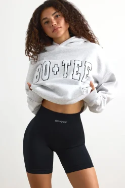 Oh Polly Tracksuits | Sweatshirts^Appliqué Oversized Hoodie in Heather Grey HeatherGrey