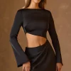 Oh Polly Party Dresses | Birthday^Asymmetric Cut-Out A-Line Mini Dress in Black