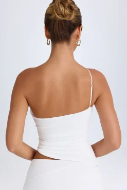 Oh Polly Co-Ords | Tops^Asymmetric Cut-Out Top in White