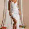 Oh Polly Women'S Clothing Sale - $65 And Under | Women'S Clothing Sale - $40 And Under^Asymmetric Multi Strap Ruffle Detail Maxi Dress in White