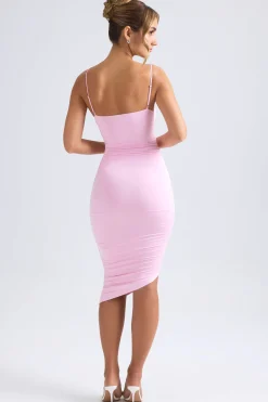 Oh Polly Wedding Guest | Party Dresses^Asymmetric Ruched Midi Dress in Light Pink LightPink