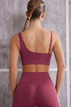 Oh Polly Women'S Clothing Sale - $65 And Under | Women'S Clothing Sale - $40 And Under^Asymmetric Sports Bra in Dark Rose DarkRose