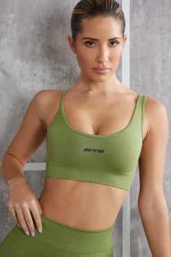 Oh Polly Women'S Clothing Sale - $65 And Under | Women'S Clothing Sale - $40 And Under^Asymmetric Sports Bra in Olive