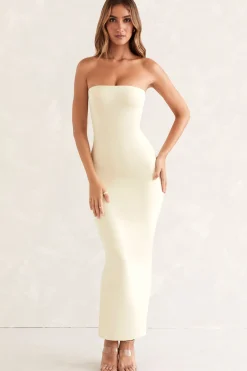 Oh Polly Bride To Be | Tencel™ Modal Dresses^Bandeau Maxi Dress in Ivory