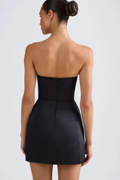 Oh Polly Party Dresses | Holiday Party Dresses & Outfits^Bandeau Structured Tulip Mini Dress in Black