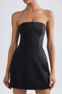 Oh Polly Party Dresses | Holiday Party Dresses & Outfits^Bandeau Structured Tulip Mini Dress in Black