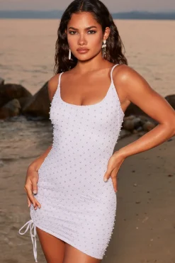 Oh Polly Women'S Clothing Sale - $65 And Under | Women'S Clothing Sale - $40 And Under^Beaded Crochet Mini Dress in Lilac