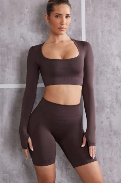 Oh Polly Matching Sets | Shorts^Biker Shorts in Brown