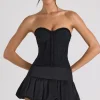 Oh Polly Skirts & Skorts | Co-Ords^Bubble Hem Mid-Rise Micro Mini Skirt in Black