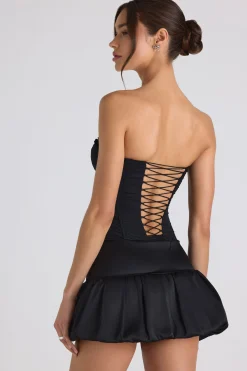 Oh Polly Skirts & Skorts | Co-Ords^Bubble Hem Mid-Rise Micro Mini Skirt in Black