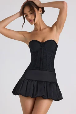 Oh Polly Skirts & Skorts | Co-Ords^Bubble Hem Mid-Rise Micro Mini Skirt in Black
