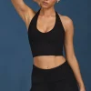 Oh Polly Knitwear | Tops^Cable-Knit Halterneck Crop Top in Black