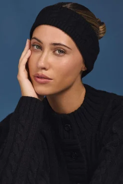 Oh Polly Gym Accessories | Knitwear^Cable-Knit Headband in Black