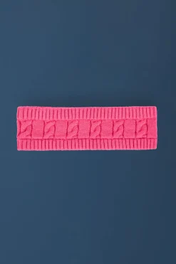 Oh Polly Gym Accessories | Knitwear^Cable-Knit Headband in Hot Pink HotPink