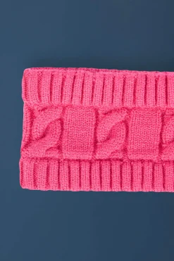 Oh Polly Gym Accessories | Knitwear^Cable-Knit Headband in Hot Pink HotPink