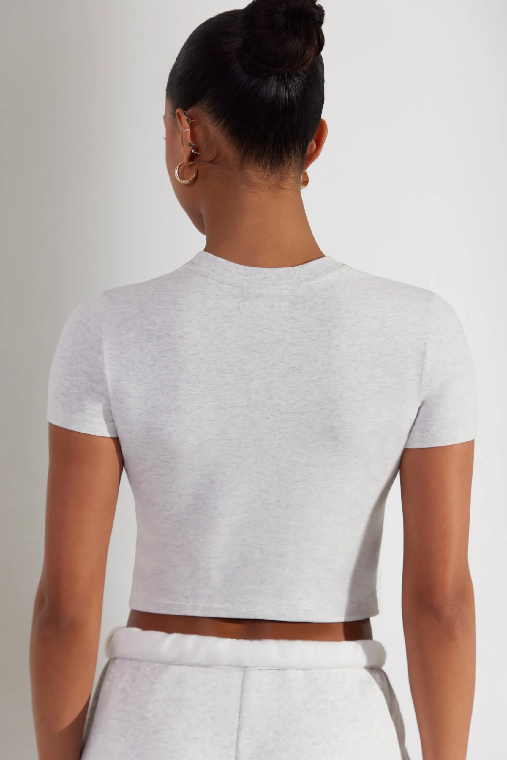 Oh Polly Tee'S & Tanks | Matching Sets^Cap Sleeve Baby Tee in Heather Grey HeatherGrey