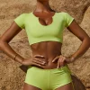 Oh Polly Women'S Clothing Sale - $65 And Under | Women'S Clothing Sale - $40 And Under^Cap Sleeves Swim Top in Lime