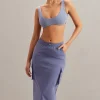 Oh Polly Women'S Clothing Sale - $65 And Under | Women'S Clothing Sale - $40 And Under^Cargo Maxi Skirt in Dusty Blue Navy