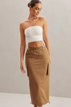 Oh Polly Women'S Clothing Sale - $65 And Under | Women'S Clothing Sale - $40 And Under^Cargo Maxi Skirt in Tan
