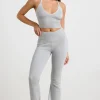 Oh Polly Knitwear | Matching Sets^Chunky Knit Kick Flare Trousers in Heather Grey HeatherGrey