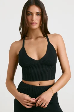 Oh Polly Knitwear | Matching Sets^Chunky Knit Tank Top in Black