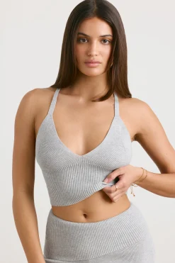 Oh Polly Knitwear | Matching Sets^Chunky Knit Tank Top in Heather Grey HeatherGrey
