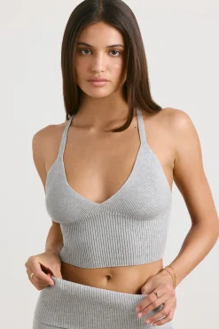 Oh Polly Knitwear | Matching Sets^Chunky Knit Tank Top in Heather Grey HeatherGrey