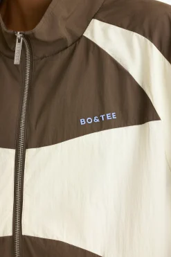Oh Polly Coats | Tracksuits^Colourblock Track Jacket in Espresso