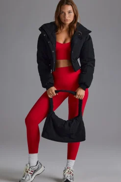 Oh Polly Coats | Tops^Contour Hooded Cropped Puffer Jacket in Black