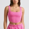 Oh Polly Matching Sets | Tops^Corset Crop Top in Hot Pink HotPink
