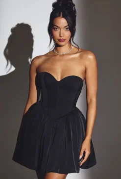 Oh Polly Wedding Guest | Party Dresses^Corset Tulle Mini Dress in Jet Black JetBlack