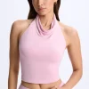 Oh Polly Women'S Clothing Sale - $65 And Under | Women'S Clothing Sale - $40 And Under^Cowl-Neck Open-Back Top in Blush Pink BlushPink
