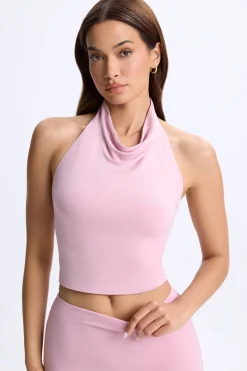Oh Polly Women'S Clothing Sale - $65 And Under | Women'S Clothing Sale - $40 And Under^Cowl-Neck Open-Back Top in Blush Pink BlushPink