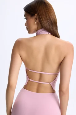 Oh Polly Women'S Clothing Sale - $65 And Under | Women'S Clothing Sale - $40 And Under^Cowl-Neck Open-Back Top in Blush Pink BlushPink
