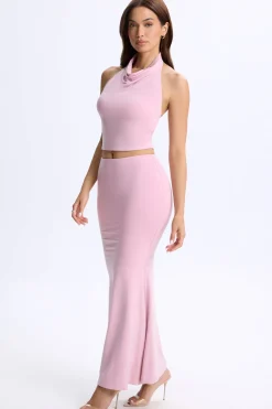 Oh Polly Women'S Clothing Sale - $65 And Under | Women'S Clothing Sale - $40 And Under^Cowl-Neck Open-Back Top in Blush Pink BlushPink