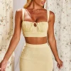 Oh Polly Women'S Clothing Sale - $65 And Under | Women'S Clothing Sale - $40 And Under^Crinkle Mini Skirt in Yellow