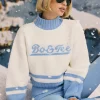Oh Polly Knitwear | Tracksuits^Cropped Chunky-Knit Turtleneck Jumper in Ice Blue IceBlue