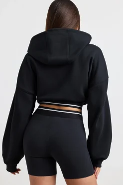 Oh Polly Tracksuits | Sweatshirts^Cropped Hoodie in Black