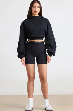 Oh Polly Tracksuits | Sweatshirts^Cropped Hoodie in Black