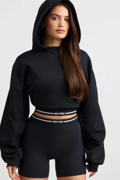 Oh Polly Tracksuits | Sweatshirts^Cropped Hoodie in Black