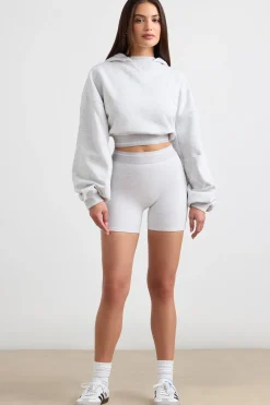 Oh Polly Tracksuits | Sweatshirts^Cropped Hoodie in Grey Marl GreyMarl