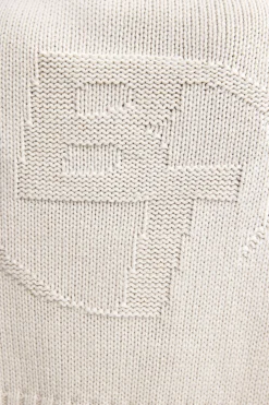 Oh Polly Knitwear | Sweatshirts^Cropped Zip-Up Chunky Knit Hoodie in Cream
