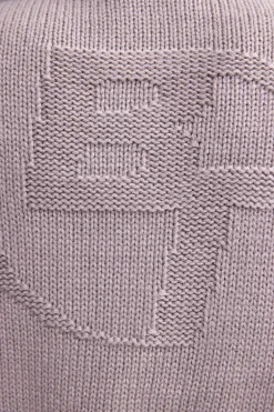 Oh Polly Knitwear | Sweatshirts^Cropped Zip-Up Chunky Knit Hoodie in Dusty Lavender DustyLavender