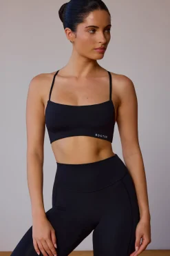 Oh Polly Matching Sets | Sports Bras^Cross-Back Sports Bra in Black
